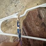 Commense Floral Print Knotted Irregular Hem Long Dress size L Blue Size L Photo 6