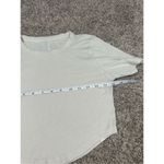 Lululemon Hold Tight Cropped T-Shirt Bone Off White Cream Short Sleeves Size 6 Photo 6