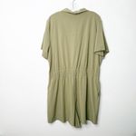 Athleta NWT  | Avenue Romper in Olive Branch Short Sleeves with Pockets Sz. XL Photo 3