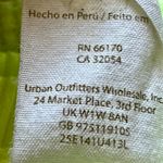 Free People Womens  Neon Yellow Waffle Knit Thermal Pullover Long Sleeve Shirt S Photo 5