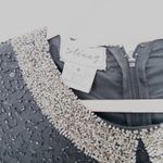 VTG Stenay‎ Womens Dress Size 6 Black Silk Beaded Formal Evening Art Deco Glam Photo 4