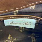 American West  Tooled Leather Shoulder Bag Purse A27‎ Photo 10