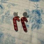 candy cane earrings Red Photo 1
