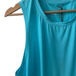 Zyia NWT Open Panel Split Back Mesh Sky Blue Tank Top M Photo 3