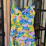 ZARA bubble mini Printed Draped Dress sleeveless multi floral Photo 1