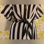 INA Striped Tie Waist Dress size M Photo 4