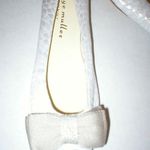 Bettye Muller New Womens 38.5 Designer Italy 8.5 Flats White Silver Rainrop Shoe Photo 4