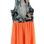 Jealous Tomato  Mini Dress A Line Open Back Sleeveless Orange Size S Photo 1
