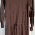 prAna Leigh Organic Cotton Knit Sweater Dress Womens Small Brown Outdoorsy Photo 0