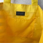 Vintage New Lancôme Tote with Stripes Cosmetic traveler Beauty Bag Yellow Photo 3