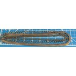 Multi Layered Chain Gunmetal Necklace Mesh Link Flat Steampunk Goth Emo Adj 19" Photo 3