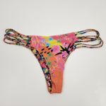 Agua Bendita  Sophia Bikini Bottom in Praia Pink Neon Size XL NWT Photo 3