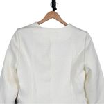 Lulus  Hulda Ivory Textured Button-Front Long Sleeve Blazer size Medium NWT Photo 7