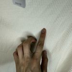 Free People New NWT  Jayson Ringer Tee Waffle Knit Thermal High Low Photo 4