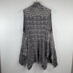 Anthro Moth Size XS / S Vest Cardigan Sweater Cotton Blend Open Cascade Front Gray Photo 7