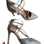 Badgley Mischka Jewel Silver Heels Size 7.5 NEW without box Photo 3