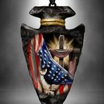 American Flag and Cross Necklace Multiple Photo 1