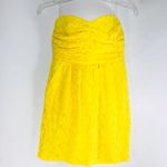 GB  Yellow Lace Strapless Dress Photo 0