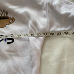 Friends Central Perk White Fleece Pullover Hoodie S NWT Photo 5