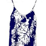 Everly 3/$30 | Blue White Tropical Floral Tank Top S Photo 0