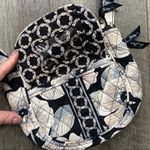 Vera Bradley Retired Camillia Saddle Crossbody Bag Purse Black Grey Floral Photo 5