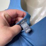 Aerie  One Piece Swimsuit Blue Rings Padded size Medium Photo 5