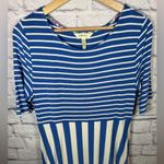 Matilda Jane  the road ahead striped blue white floor‎ length maxi dress medium Photo 3