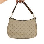 Nine West Y2K Vintage Monogram Cream Brown Shoulder Bag Baguette Bag Photo 1