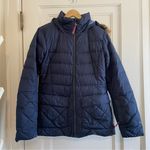 The North Face 550 Navy Quilted down puffer jacket Photo 0