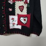 Heirloom Collectibles Women's Vintage Patchwork Heart Knit Sweater Cottagecore L Size L Photo 1