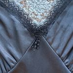 Vintage Sears Satin & Lace Slip Nightgown Dress Black 40 Photo 3