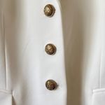 Gold and cream Blazer Structured Silhouette Business Wear White Size 14 Photo 2