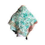 New in Package Salsa Nights Pure Tussar Silk Stole Scarf Wrap Shawl Blue Photo 1