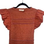 Ulla Johnson NEW NWT  Madeline Smocked Midi Dress Clay Photo 4
