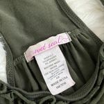 Wet Seal Y2K Green Ruffle Babydoll Tank Dress Garden Fairy Boho Grunge Photo 5