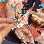 fab'rik  floral print navy blue halter romper Photo 5