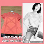 Anthropologie NWT Ella Mara Liliya lace detail top size small 17” p2p Photo 1