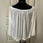 Lilly Pulitzer Lily Pulitzer Off The Shoulder Blouse with Pom Pom Trim Photo 2