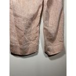 J JILL Pure Jill Size Small Linen Pants Rose Cropped Classic Casual Lagenlook Pink Photo 4