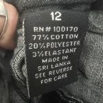 Sandro Denim Jean Knee Pencil Skirt  Designer Washed Black Size 12 cotton Photo 7