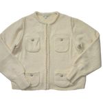 J.Crew NWT Odette Sweater Lady Jacket in Heather Muslin Jewel Button Cardigan S Photo 0