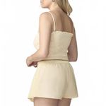 Florence by Mills Sweet Solstice Smocked Crop Cami Pear Sorbet Yellow NWT XL Photo 3