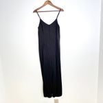 Cupcakes and Cashmere Lana Pinstripe‎ Wide Leg Jumpsuit Black Size S Photo 1