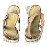 G.H Bass & co women’s size 8.5 espadrille heels brown with beige rope detail​​ Photo 2