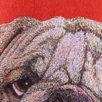 Hanes Vintage 80s Bulldog Dog Animal Sweatshirt Photo 4