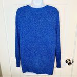 Old Navy  Rib Knit Trim Marled Sweater Crew Neck Royal Blue S Photo 6