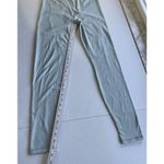 Fabletics Leggings Women's M Pull On Waffle Knit Mint Elastic Waist Athletic Photo 8