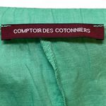 Comptoir des Cotonniers Linen Pleated Shorts Fresh Mint Green Cuffed Size Small Photo 4