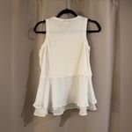 Vera Wang Simply Vera  White Layered Tank Top Photo 1