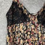 Free People Intimately Black Floral & Lace Trim Camisole - Size Small - Sexy Top Photo 3
